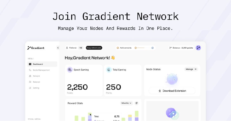 Gradient Network Dashboard