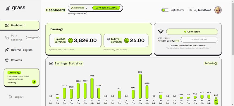 Grass已经获得融资，用浏览器就可以挖，下一个大毛 邀请链接：